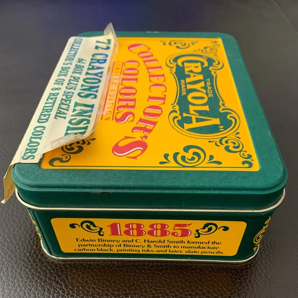 VTG Sealed Crayola 1990 Collectors Limited Edition Tin 72 Crayons incl. Retired